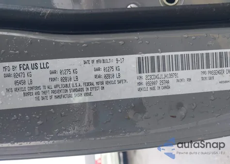 2018 Dodge Charger R/T Scat Pack Rwd из США, поврежденный, VIN 2C3CDXGJ1JH139791